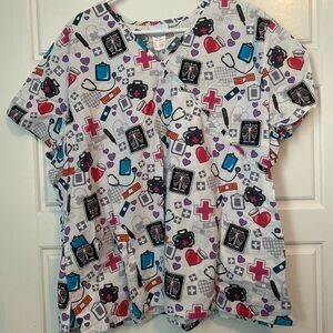 Nurse scrub top